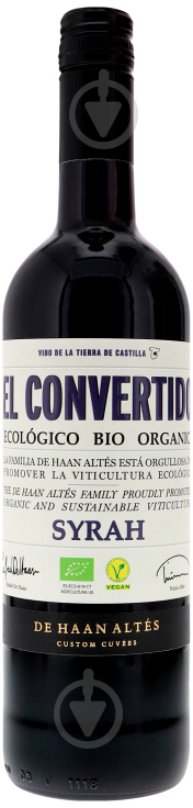 Вино EL Convertido De Haan Altes Syrah красное сухое 13% 0,75 л - фото 1