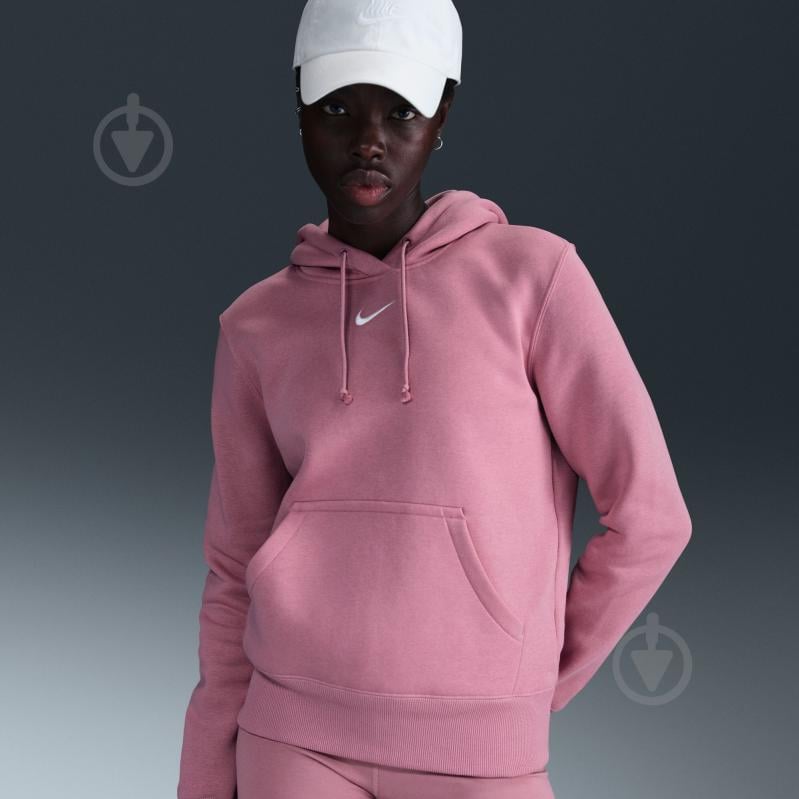 Джемпер Nike W NSW PHNX FLC STD PO HOODIE HF6839-699 р.XS рожевий - фото 9 Джемпер Nike W NSW PHNX FLC STD PO HOODIE HF6839-699 р.XS рожевий - фото 9