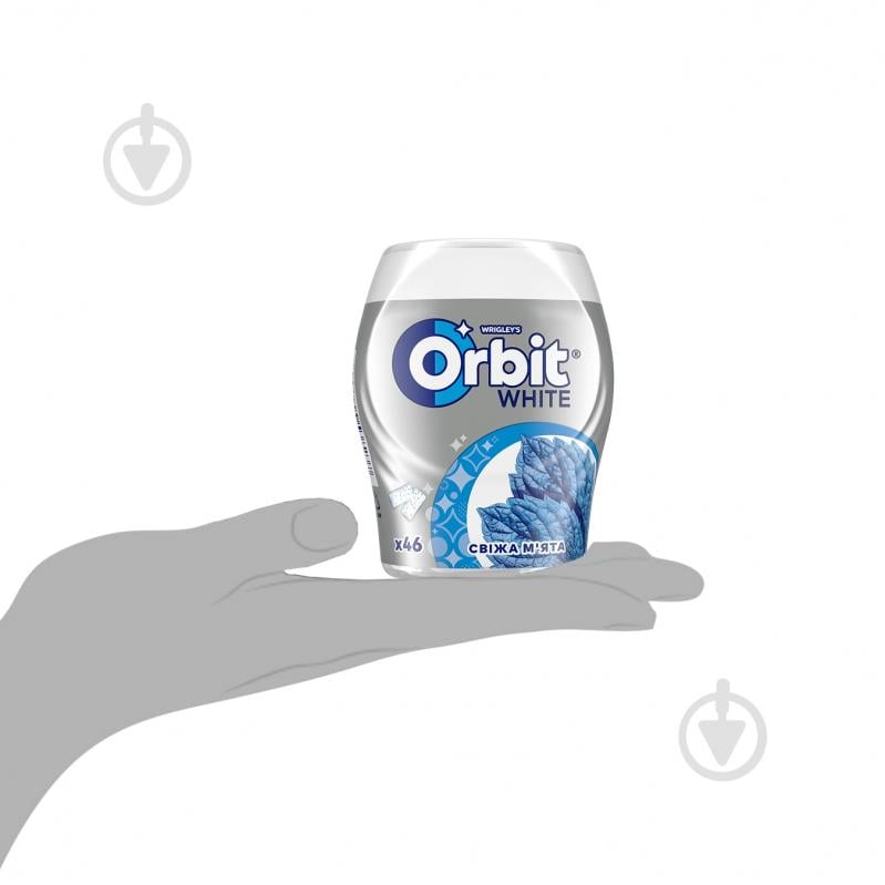 Жувальна гумка Orbit Orbit White Bottle свіжа м’ята 46 шт. - фото 3