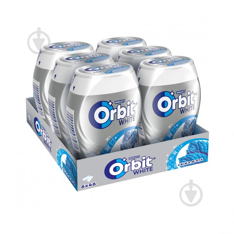 Жувальна гумка Orbit Orbit White Bottle свіжа м’ята 46 шт. - фото 4