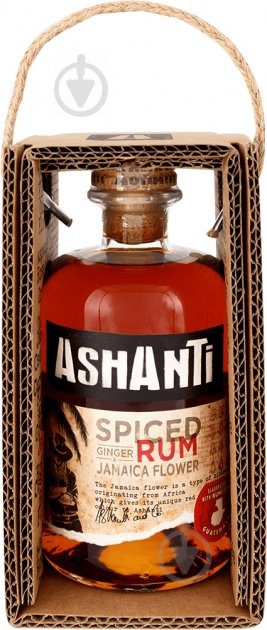 Напиток ромовый Ashanti Spiсed Rum 38% в коробке 0,5 л - фото 3