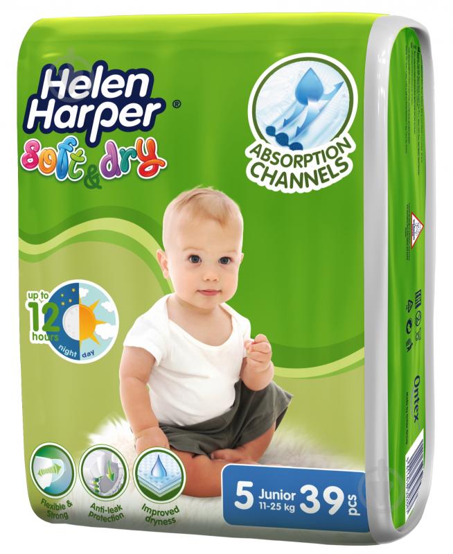 Підгузки Helen Harper Soft&Dry 5 11-25 кг 39 шт. - фото 1