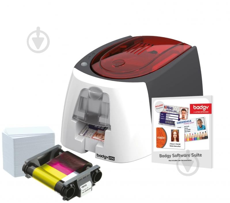 Карточный принтер Evolis Badgy200 - фото 1