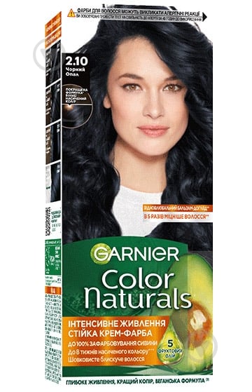 Крем-краска для волос Garnier Color Naturals 2.10 черный опал 110 мл - фото 1