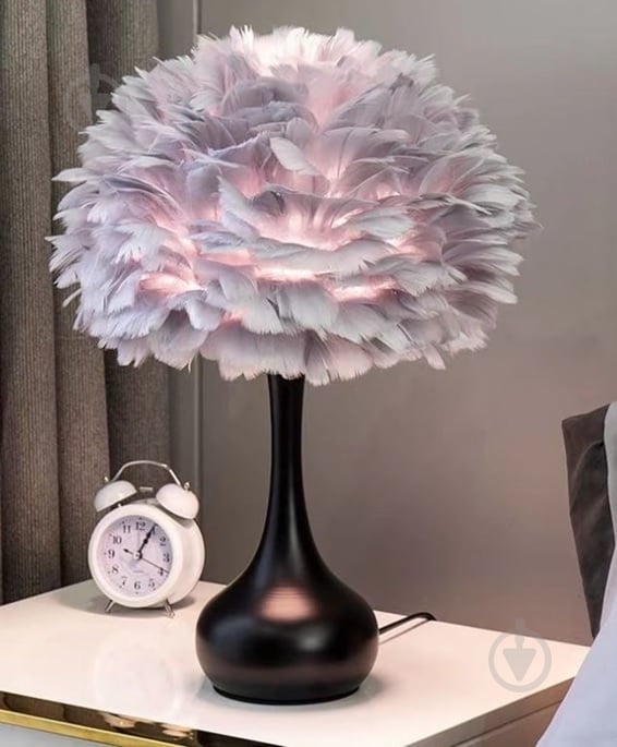 Настольная лампа Berger 1x40 Вт E27 черно-серый 7030-TL-1 Black-Gray - фото 3