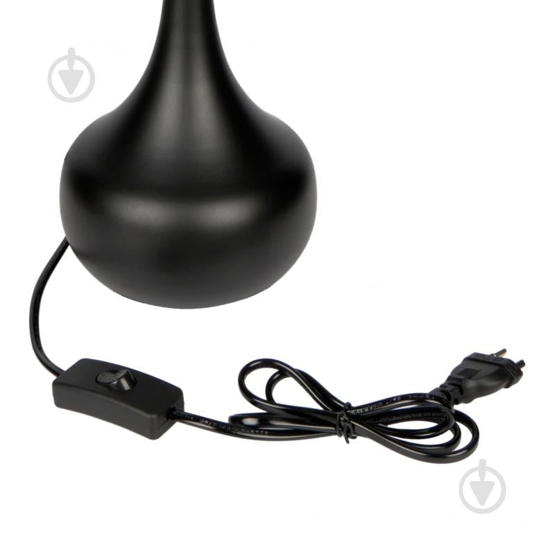 Настольная лампа Berger 1x40 Вт E27 черно-серый 7030-TL-1 Black-Gray - фото 5