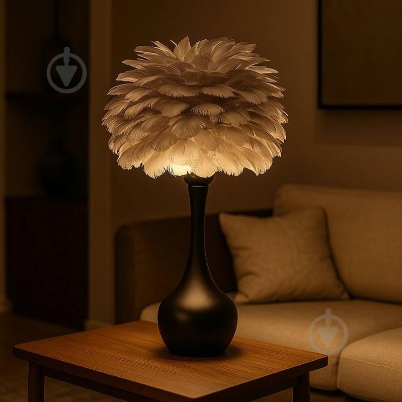 Настольная лампа Berger 1x40 Вт E27 черно-серый 7030-TL-1 Black-Gray - фото 7