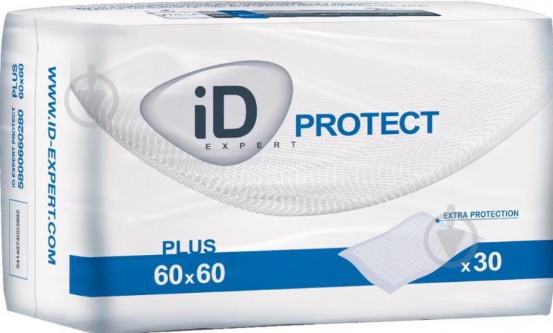 Пелюшки iD Protect Plus 60х60 см білий - фото 1