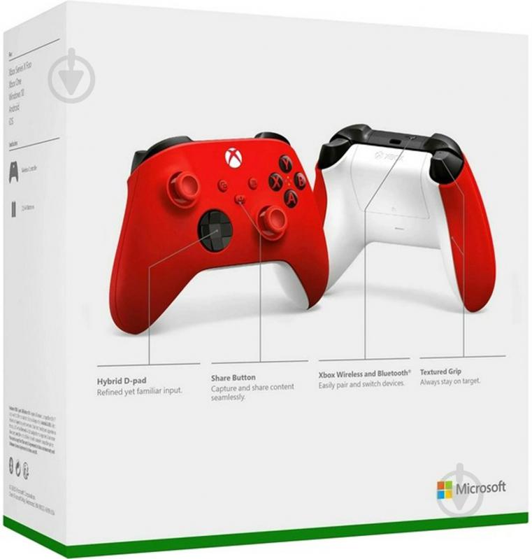 Геймпад Xbox Microsoft Wireless Controller Pulse Red - фото 8