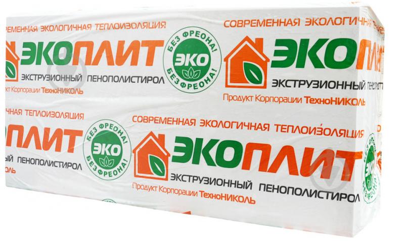 Екструзійний пінополістирол TECHNONICOL 1180x580x100 мм Екопліт Стандарт 35
