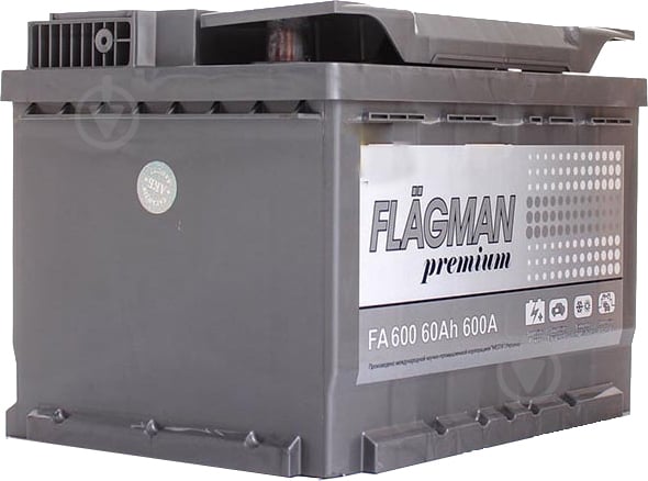 Акумулятор автомобільний Flagman 6ст-60 АЗ PREMIUM 242х175х175 мм 60Ah 600A 12V «+» ліворуч - фото 4