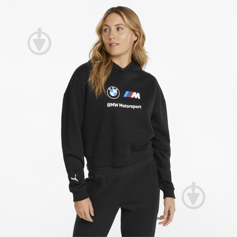 Джемпер Puma BMW MMS Wmn ESS Logo Hoodie 53424901 р. M черный - фото 1