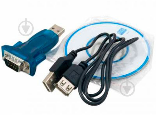 Переходник EXTRADIGITAL голубой (KBU1654) USB 2.0 to RS-232 - фото 3