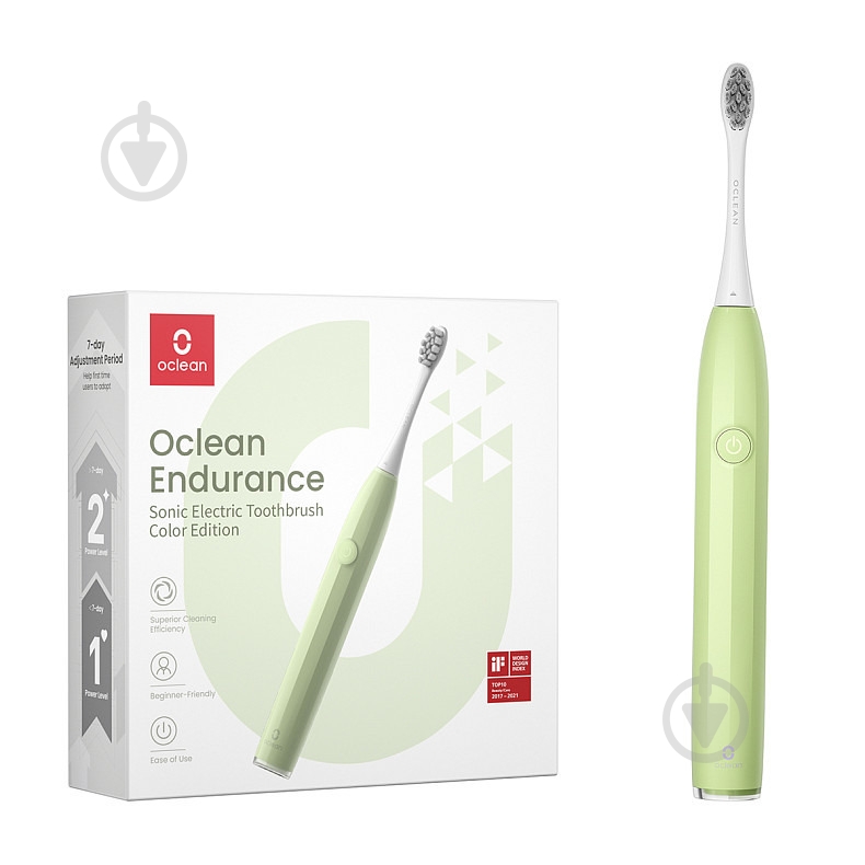 Электрическая зубная щетка Oclean Endurance Color Edition Green - фото 1