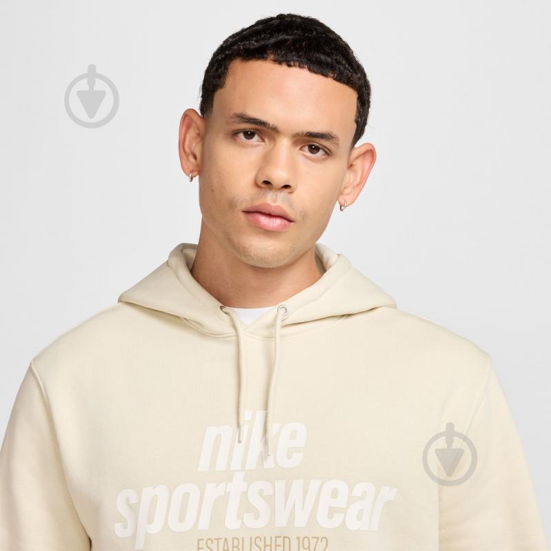 Джемпер Nike M NK CLUB BB PO HDY NSW GFX HJ2159-234 р.2XL бежевий - фото 3 Джемпер Nike M NK CLUB BB PO HDY NSW GFX HJ2159-234 р.2XL бежевий - фото 3