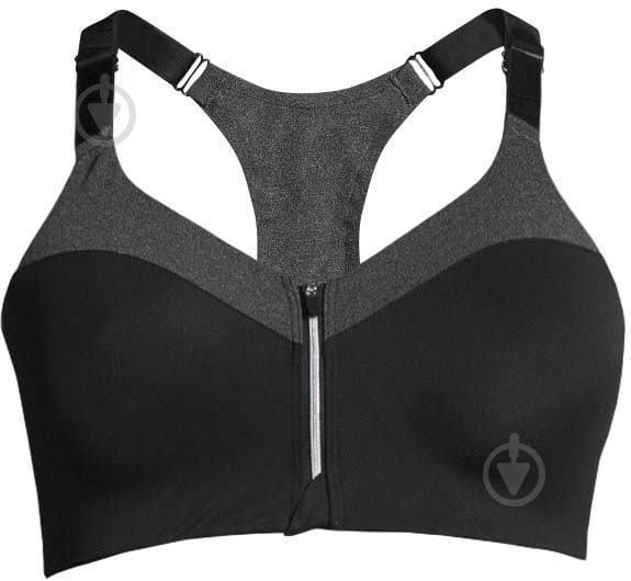 Бра Casall Front Zip Sports Bra Bra B-cup 19984921 р.32 C серый - фото 1