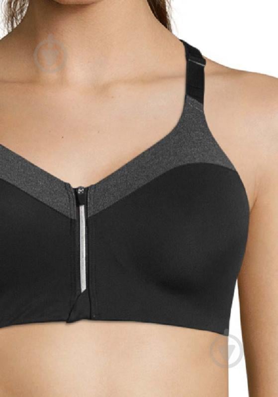 Бра Casall Front Zip Sports Bra Bra B-cup 19984921 р.32 C серый - фото 2