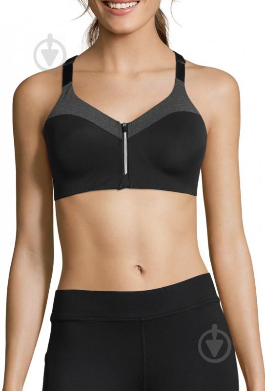 Бра Casall Front Zip Sports Bra Bra B-cup 19984921 р.32 C серый - фото 5