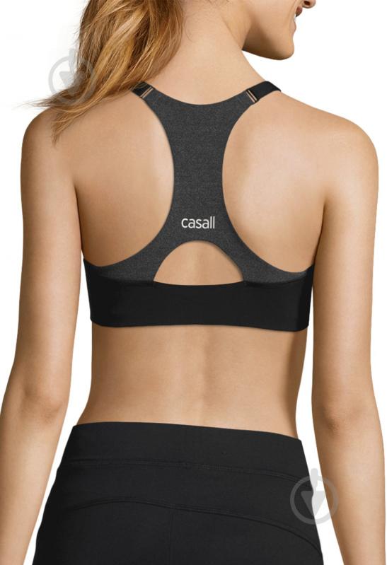 Бра Casall Front Zip Sports Bra Bra B-cup 19984921 р.32 C сірий - фото 6