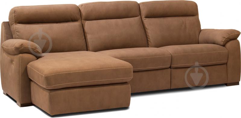 Диван угловой Softaly U210 (477+788) Alimini 7503 серо-коричневый 2710x970x940 мм - фото 1