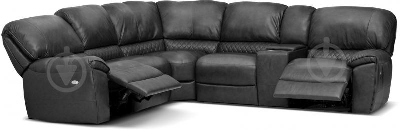 Диван кутовий Softaly U229 (001+029+323+400+402) Denver 10BI антрацит 2750x970x1020 мм - фото 2 Диван кутовий Softaly U229 (001+029+323+400+402) Denver 10BI антрацит 2750x970x1020 мм - фото 2