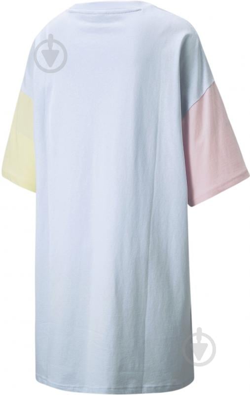 Платье Puma Classics Block Tee Dress 53460721 р.S голубой с розовым - фото 5