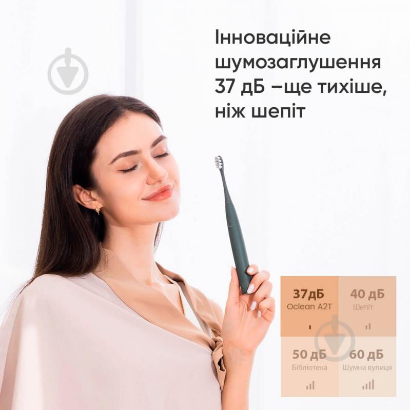 Електрична зубна щітка Oclean Air 2T Electric Toothbrush Green - фото 14