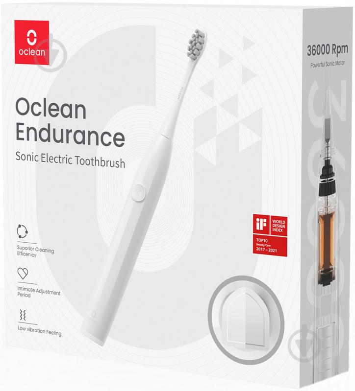 Електрична зубна щітка Oclean Endurance Electric Toothbrush White - фото 9