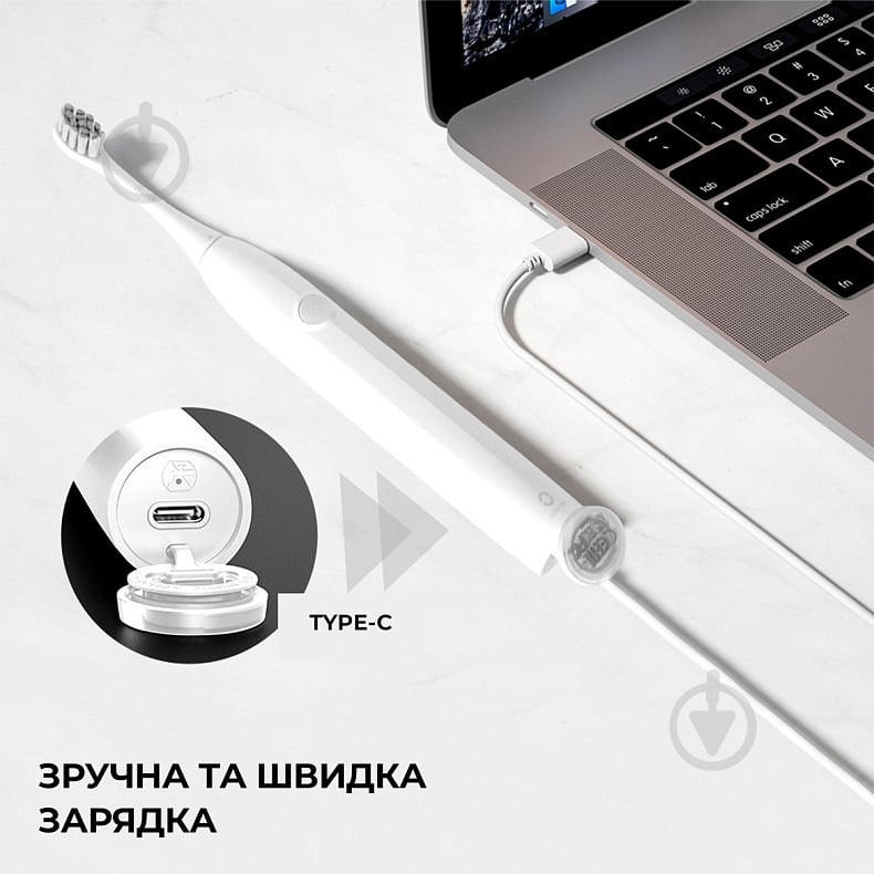 Электрическая зубная щетка Oclean Endurance Electric Toothbrush White - фото 5