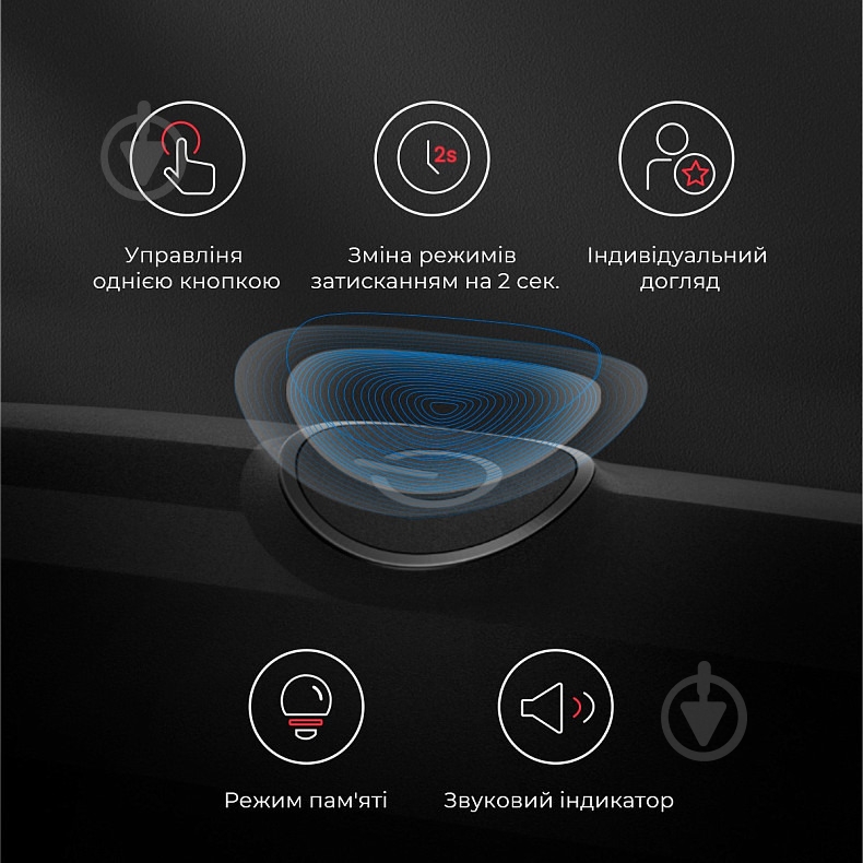 Електрична зубна щітка Oclean Endurance Electric Toothbrush Black - фото 6