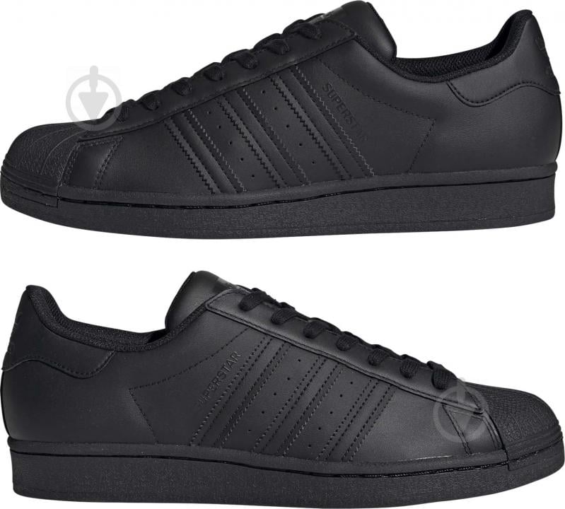 Кроссовки мужские демисезонные Adidas SUPERSTAR EG4957 р.46 2/3 черные - фото 7