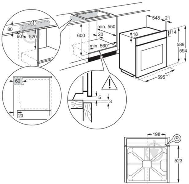 Духова шафа Electrolux LOE7C31S - фото 6