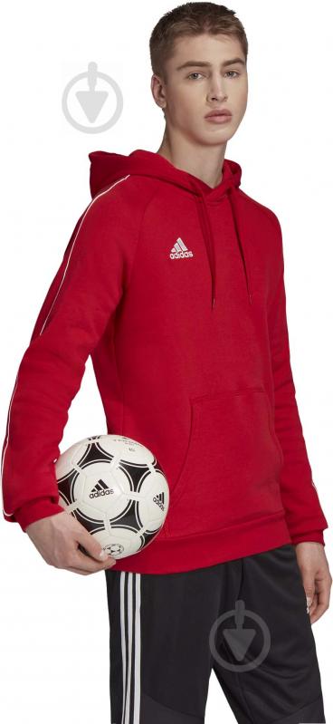 Джемпер Adidas CORE18 HOODY CV3337 р. S красный - фото 4