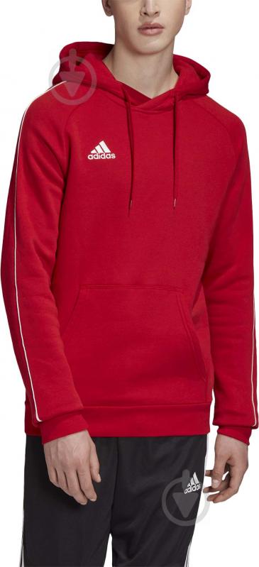 Джемпер Adidas CORE18 HOODY CV3337 р. S красный - фото 7