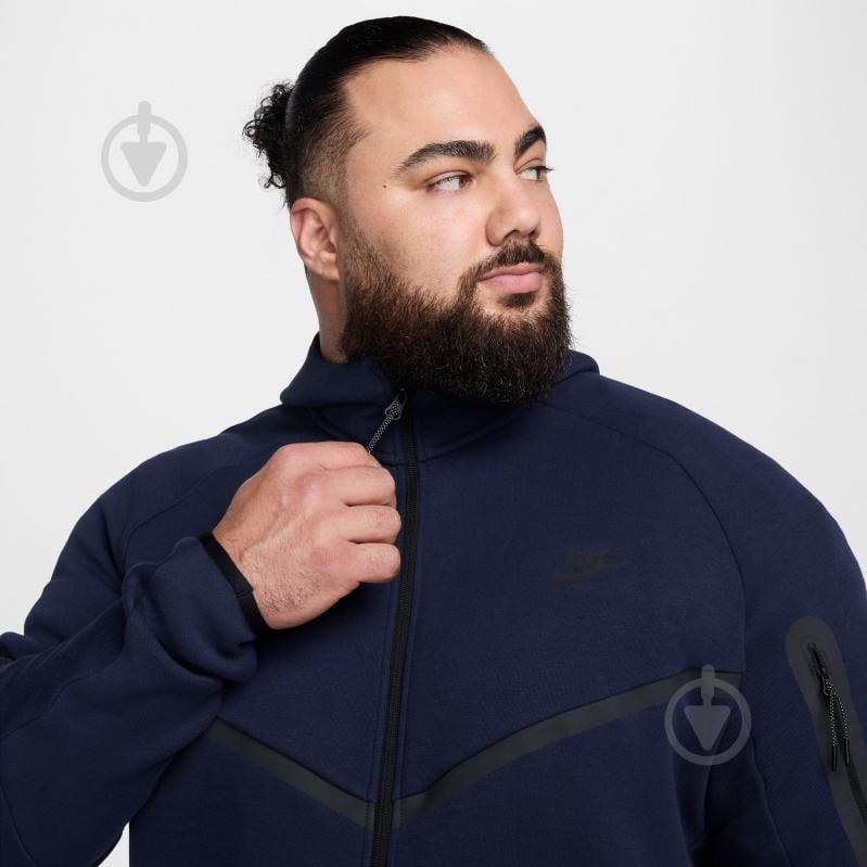 Джемпер M NK TCH FLC FZ WR HOODIE HV0949-451 р.2XL темно-синий - фото 15