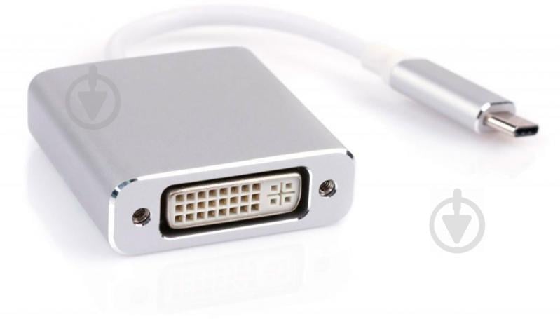 Перехідник Vinga USB Type-C – DVI 0,15 м сріблястий (USBCMDVI-01) - фото 2