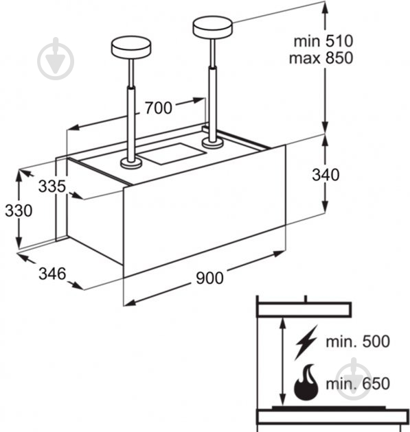 Витяжка Electrolux KFIA19R - фото 7