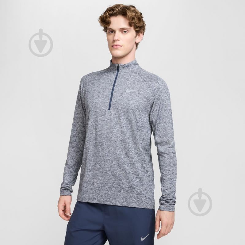 Кофта Nike M NK DF STRIDE HZ MIDLAYER HV2180-437 р.2XL синій - фото 1