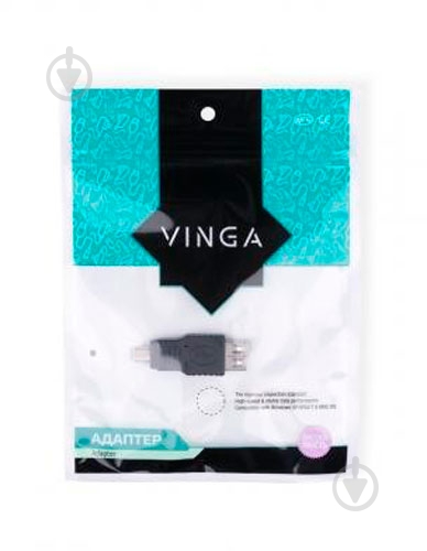 Переходник Vinga USB – miniUSB черный (USBAF-02) - фото 4 Переходник Vinga USB – miniUSB черный (USBAF-02) - фото 4