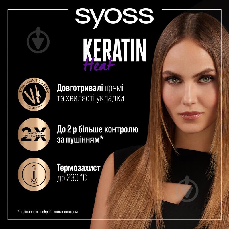 Спрей-термозащита Syoss KERATIN термозащита до 230⁰С 200 мл - фото 2