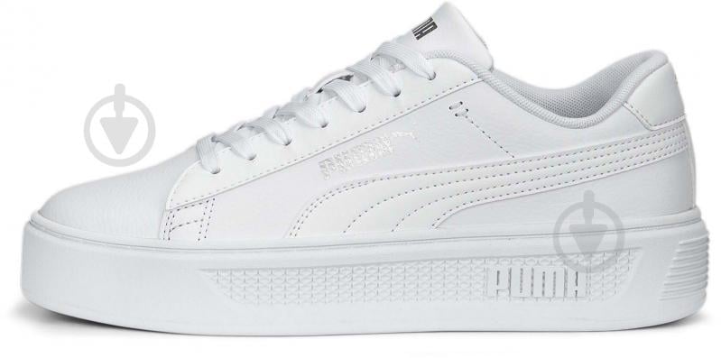 Кеди Puma SMASH PLATFORM V3 PUMA WHITE-PUMA SILVER 39075801 р.38,5 білий - фото 1