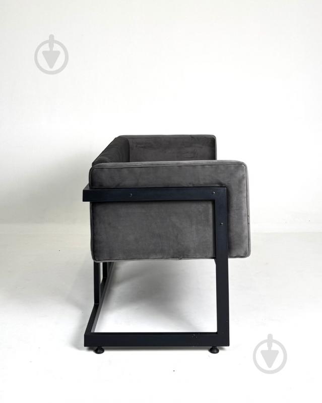 Диван прямий TWINSANN Preston чорний / сірий 1400x450x760 мм - фото 3