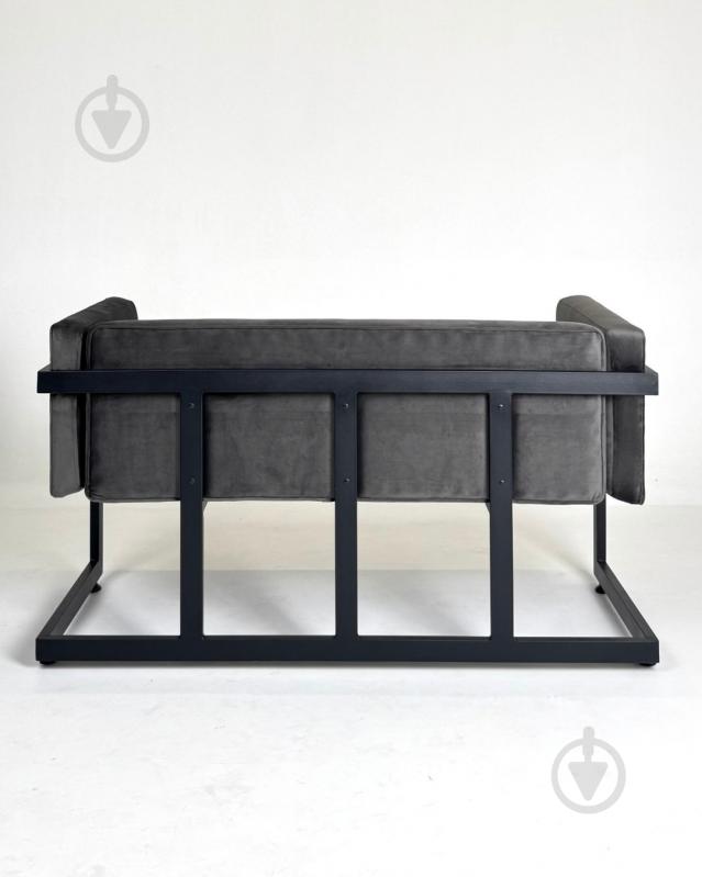 Диван прямий TWINSANN Preston чорний / сірий 1400x450x760 мм - фото 4