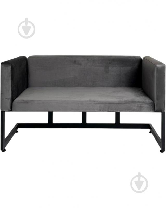 Диван прямий TWINSANN Preston чорний / сірий 1400x450x760 мм - фото 1