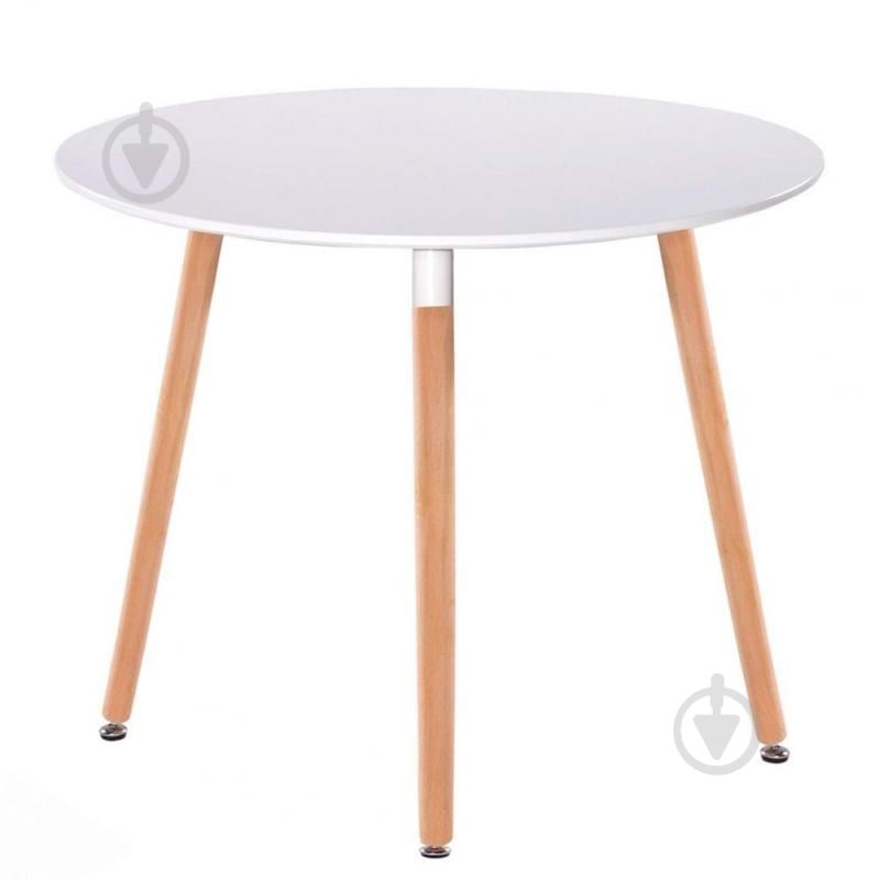 Стіл обідній Мікс Меблі Сіріус x750мм білий/білий/натуральний - фото 1 Стіл обідній Мікс Меблі Сіріус x750мм білий/білий/натуральний - фото 1