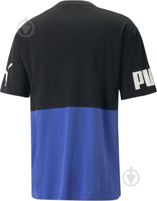 Футболка Puma PUMA POWER COLORBLOCK TEE 67332192 р.L синий - фото 2