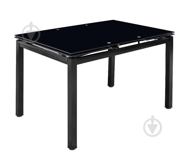 Стіл обідній Мікс Меблі Венді 800(1300)x650x750мм чорний/чорний - фото 1 Стіл обідній Мікс Меблі Венді 800(1300)x650x750мм чорний/чорний - фото 1