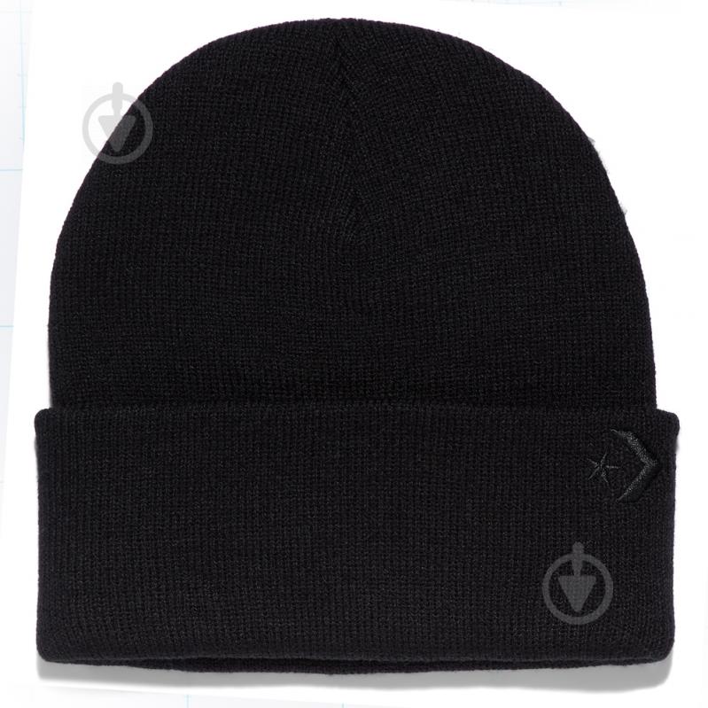 Шапка Converse Core Beanie 10017297-001 р.one size черный - фото 1