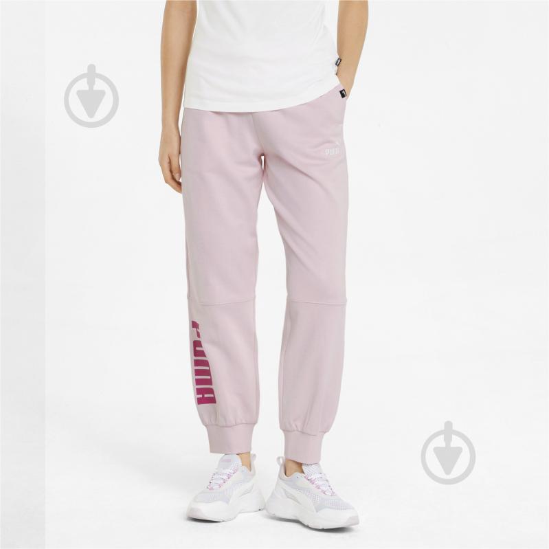 Штани Puma Power Colorblock Pants 84693216 р. 164 рожевий - фото 1