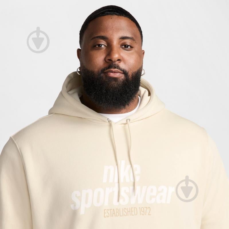 Джемпер Nike M NK CLUB BB PO HDY NSW GFX HJ2159-234 р.L бежевий - фото 9